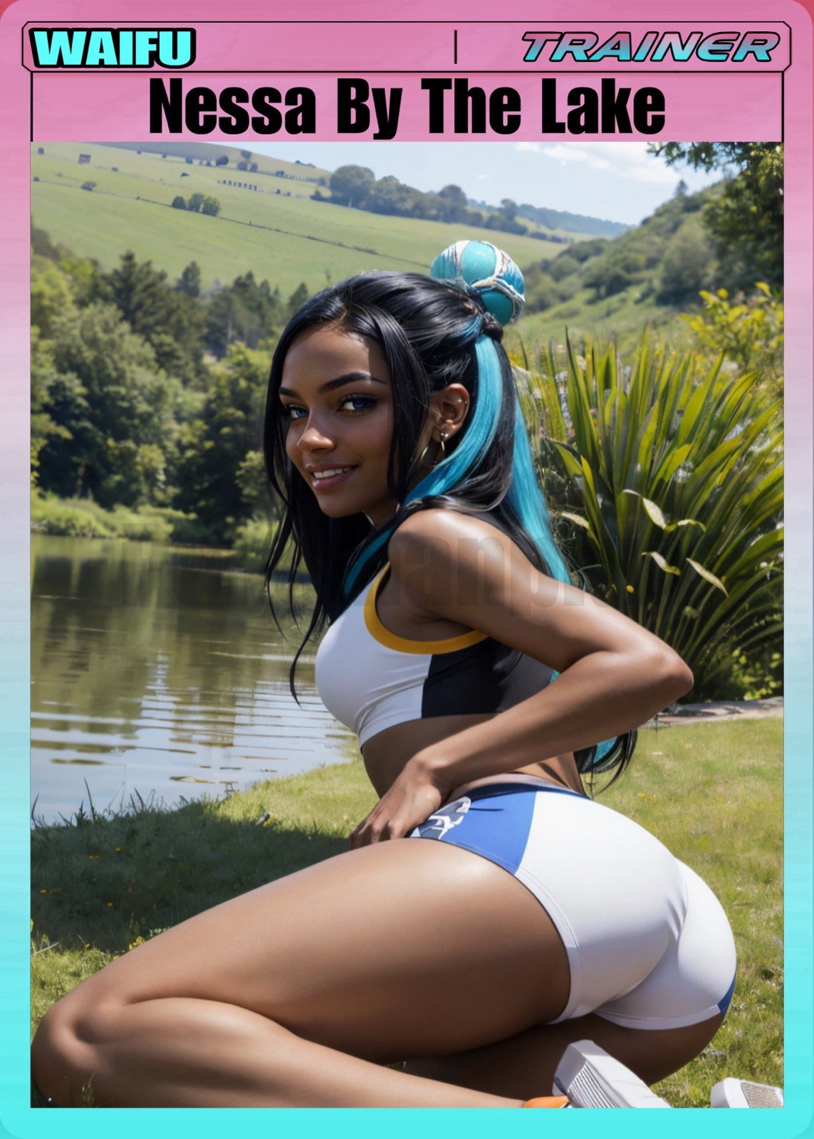 Waifu- Nessa Lake – NonHolographic – Cosplay Custom Anime Card
