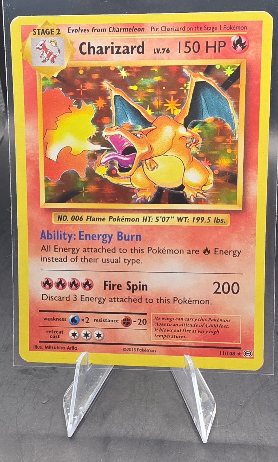 Charizard 11/108 Evolutions Holo