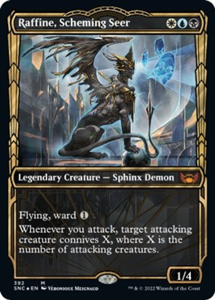 Raffine, Scheming Seer (Gilded Foil) #392 (NM) Streets of New Capenna MTG