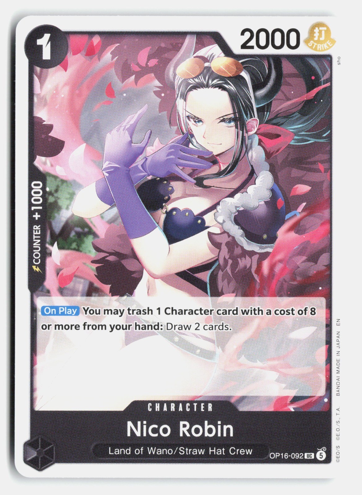 Nico Robin UC The Time of Battle OP16-092 NM