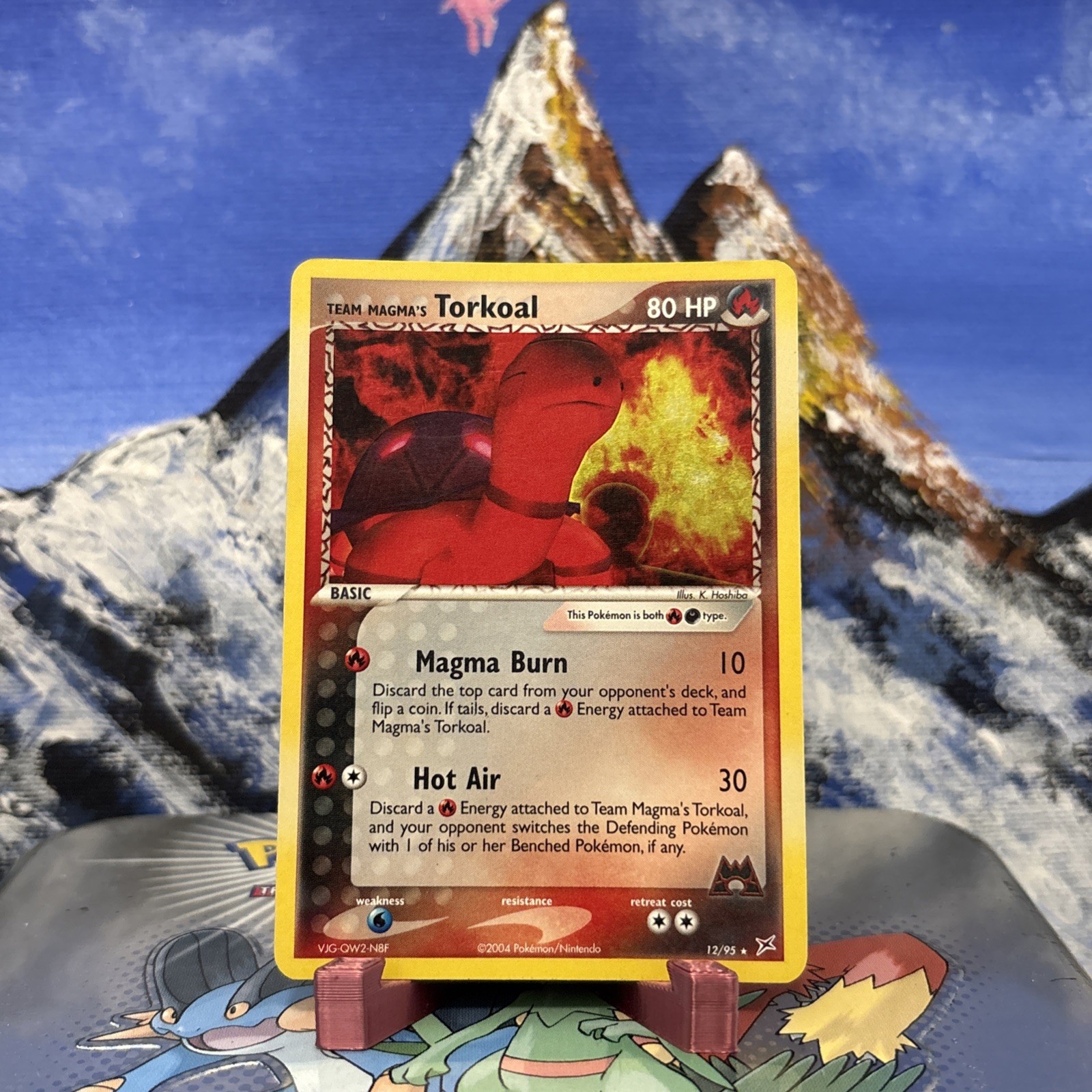 Team Magma’s Torkoal – 12/95 Pokemon Team Magma vs Team Aqua – Holo HP / Dmg’d