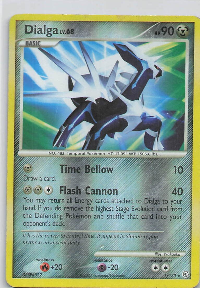 Dialga Reverse Holo Holo Rare Diamond and Pearl 1/130 MP