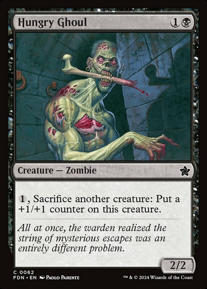 1x Hungry Ghoul – Foil MTG Foundations NM Magic Foil