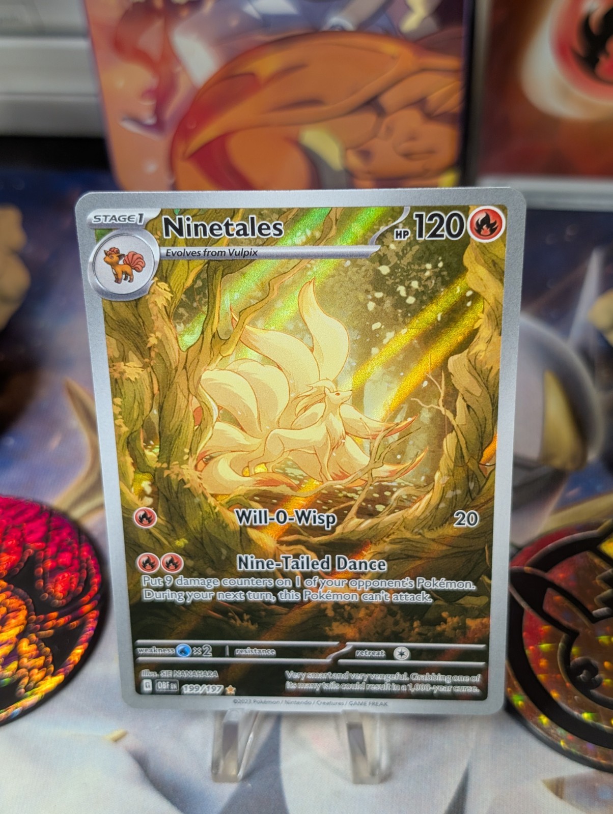 Ninetales 199/197 SV03: Obsidian Flames Holo