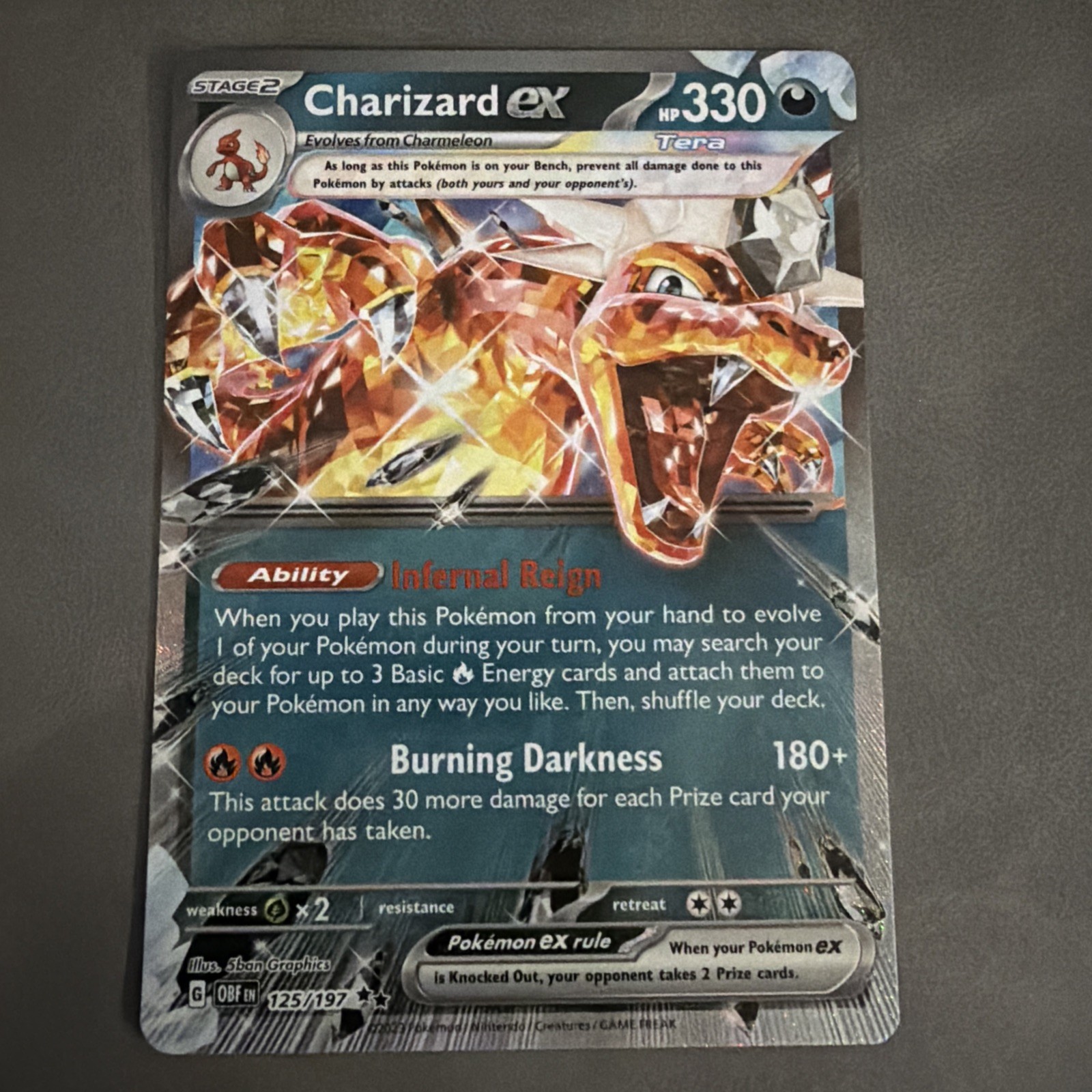 Charizard ex 125/197 SV03: Obsidian Flames Holo