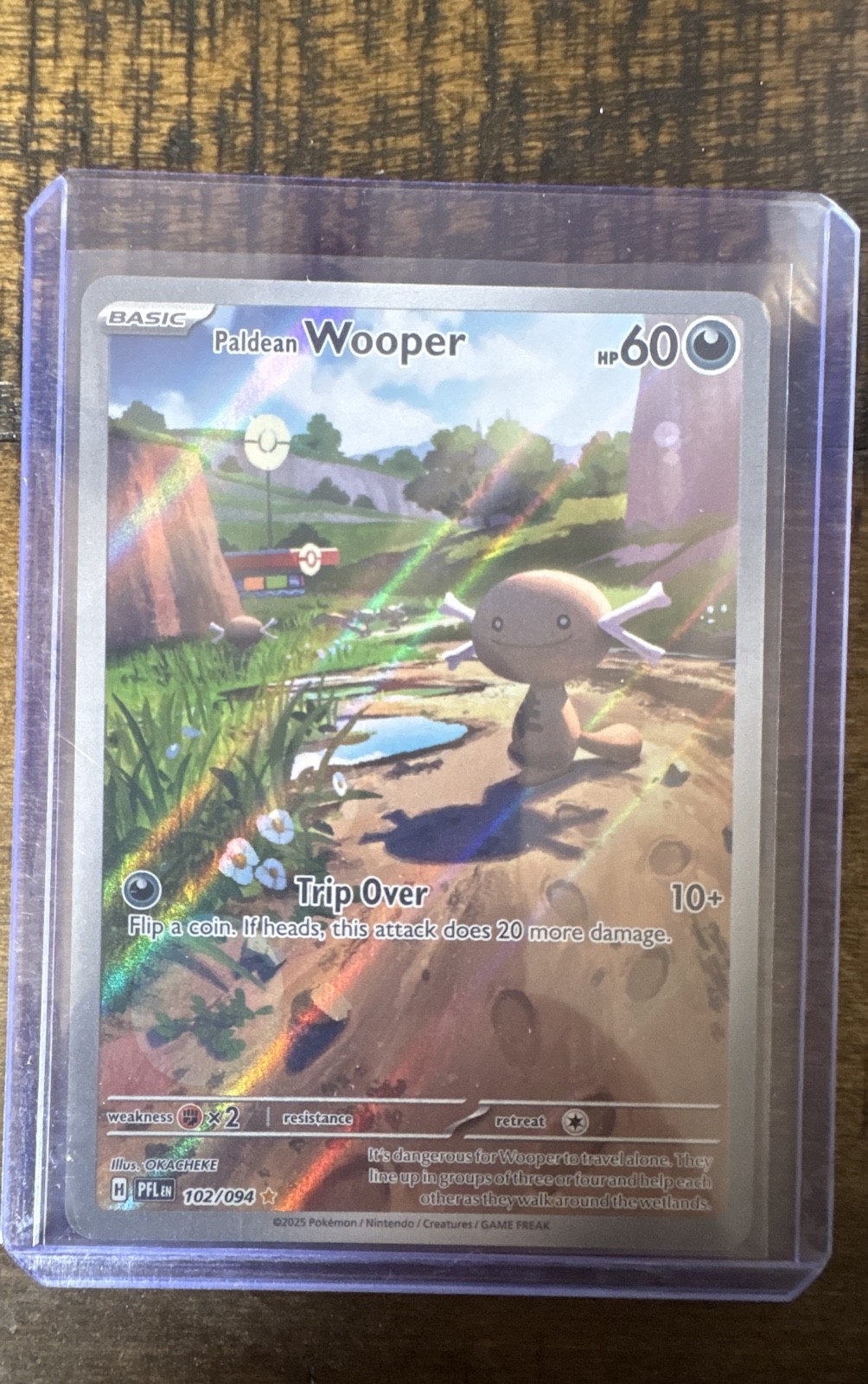 Paldean Wooper 102/094 Me02: Phantasmal Flames Holo