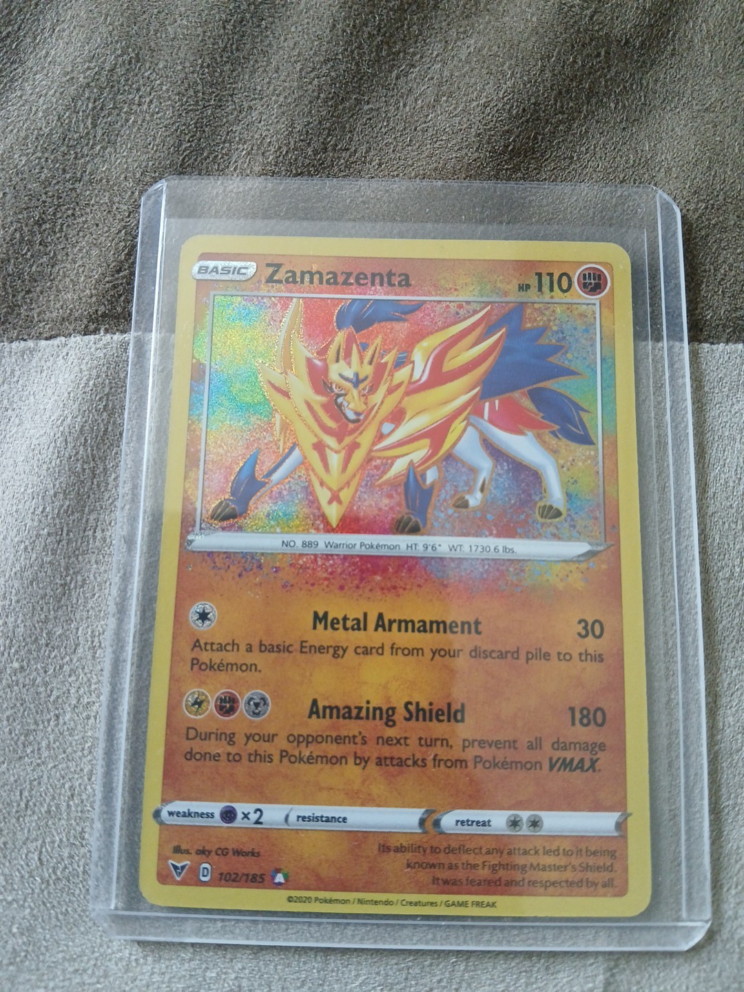Zamazenta 102/185 Swsh04: Vivid Voltage Holo