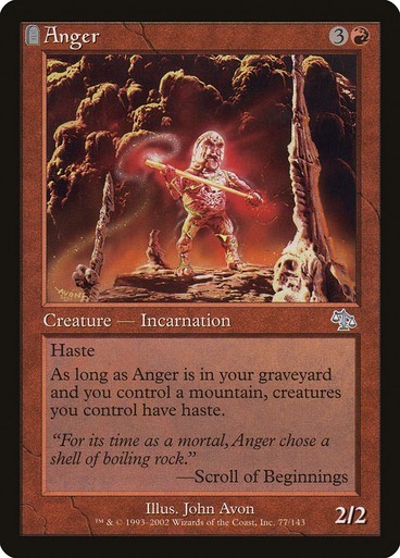 Anger x1 Judgment #77 MTG Magic the Gathering Red Creature Card