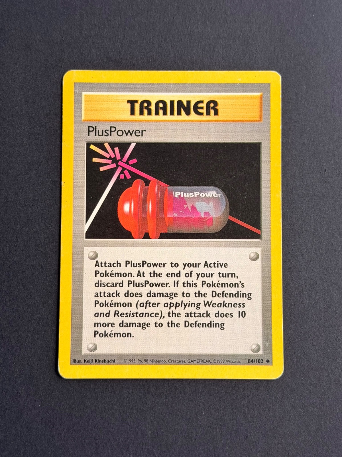 Pokemon Card – PlusPower – Base Set – 84/102 – English