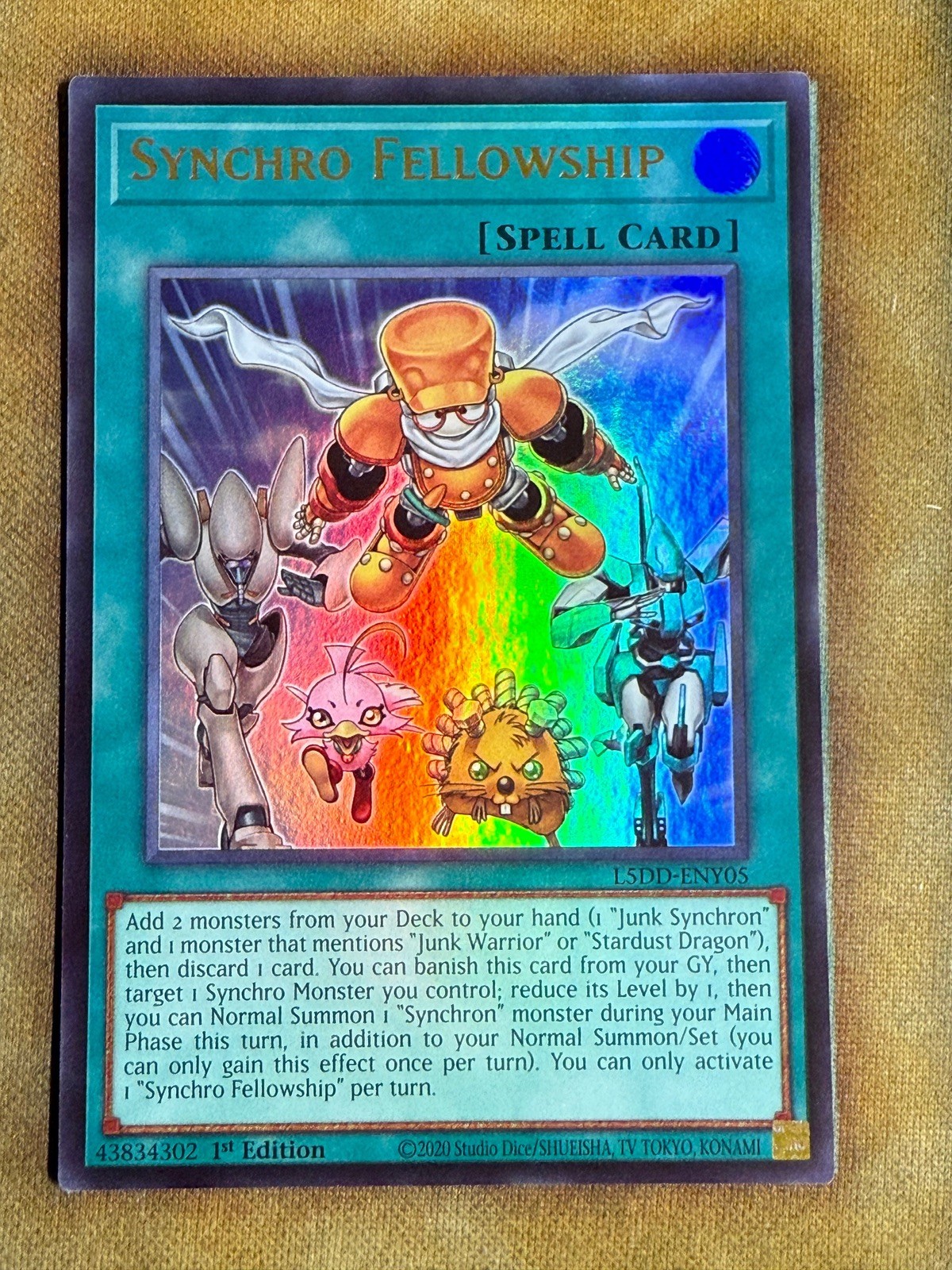 Yugioh Synchro Fellowship L5DD-ENY05 Ultra Rare 1st Ed NM
