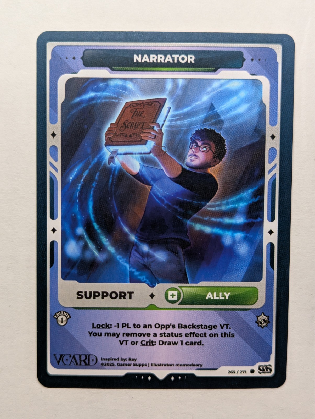 Narrator (Regular) 265/271, 1st Edition, Divine Chaos, VCard