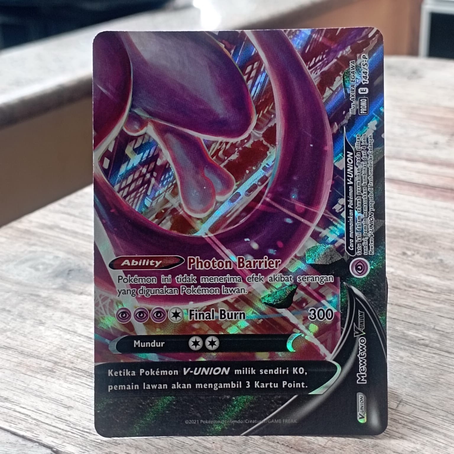 3 Sets Pokemon V-UNION Promo Mewtwo Zacian Greeninja Promo Pokemon TCG indonesia