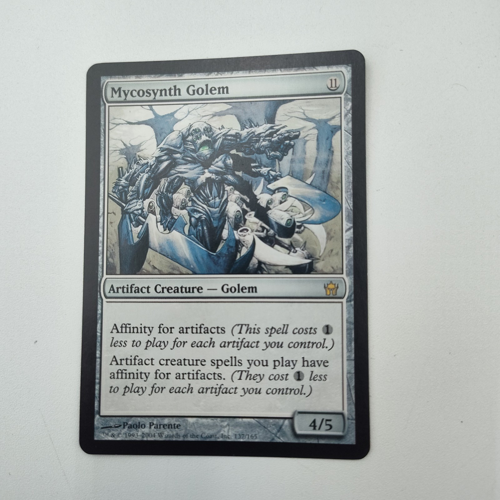 ✔️🪄🗡️🚨MTG Mycosynth Golem #137 Fifth Dawn 2004 MAGIC THE GATHERING📸SEE📸
