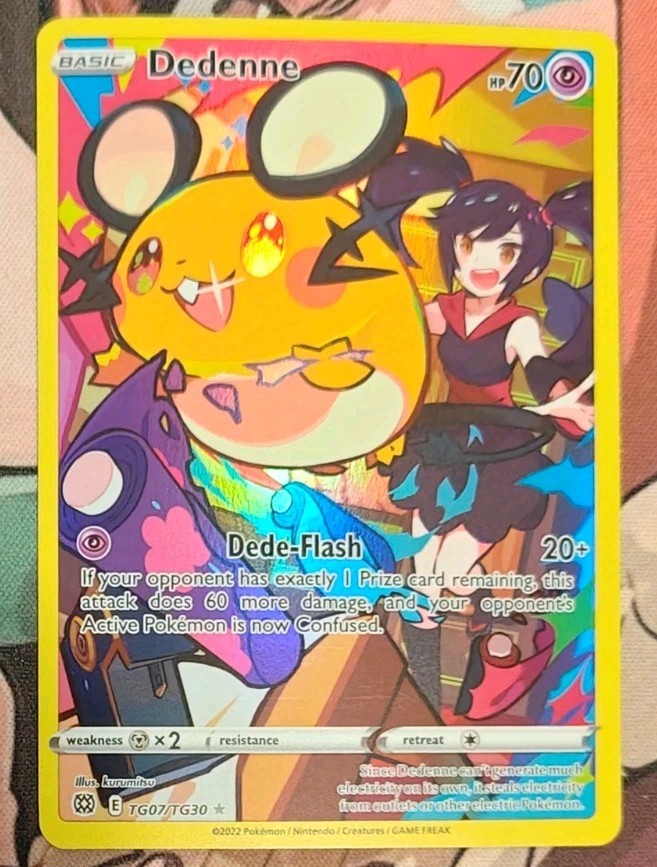 2022 Pokemon Dedenne TG07/TG30 Brilliant Stars Ultra Rare Trainer Gallery- NM