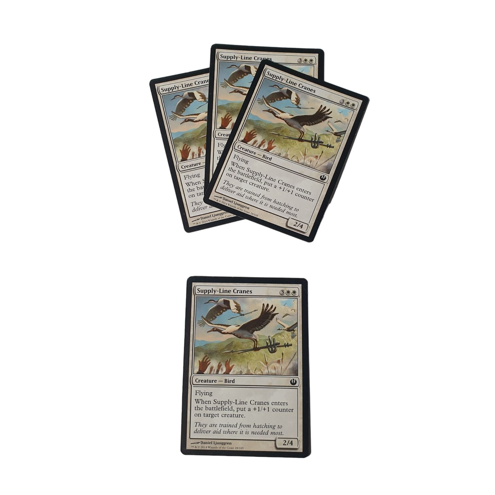 Magic The Gathering Supply Line Cranes 28/165 Creature Bird Daniel Ljunggren