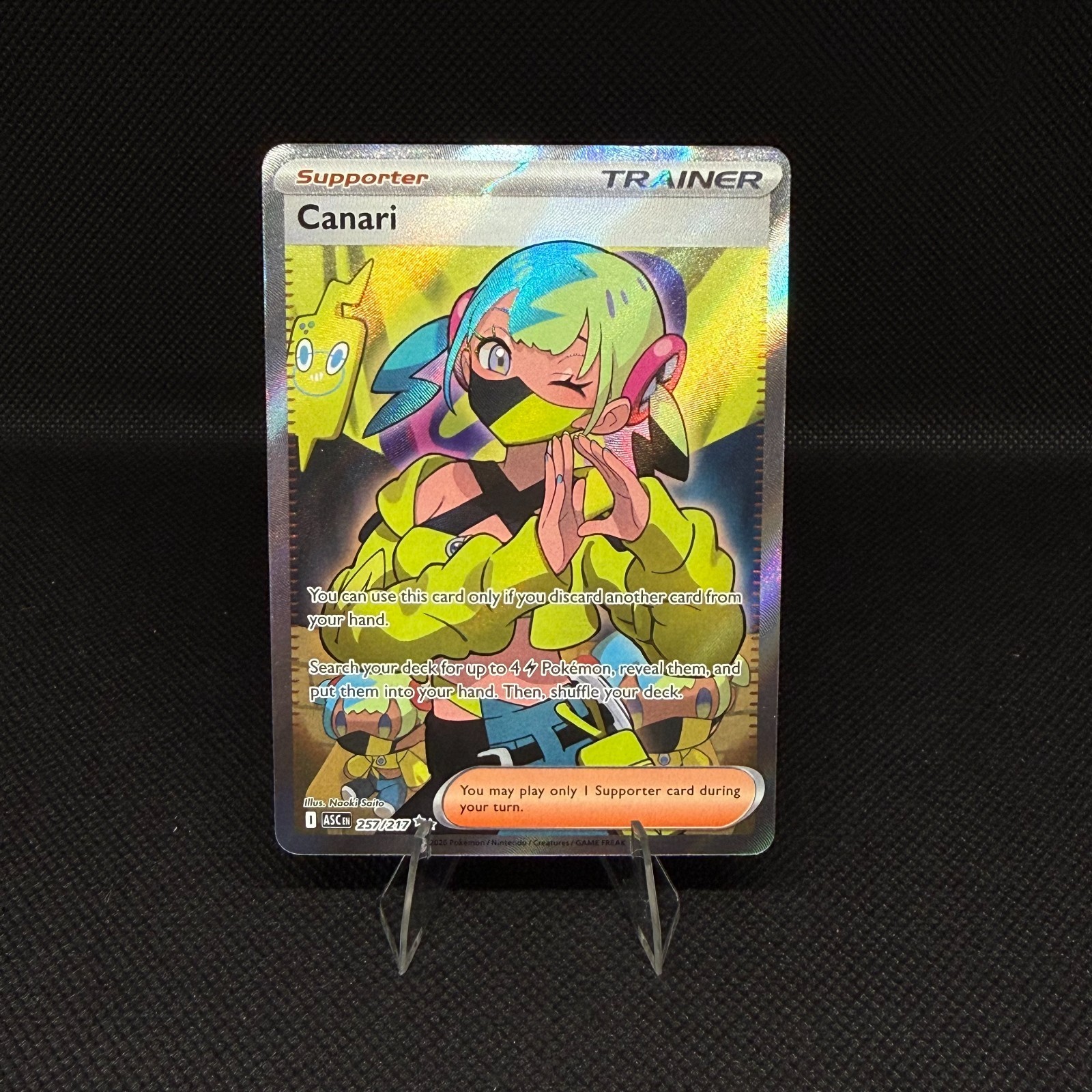 2026 Pokemon Ascended Heroes Canari Ultra Rare #257/217