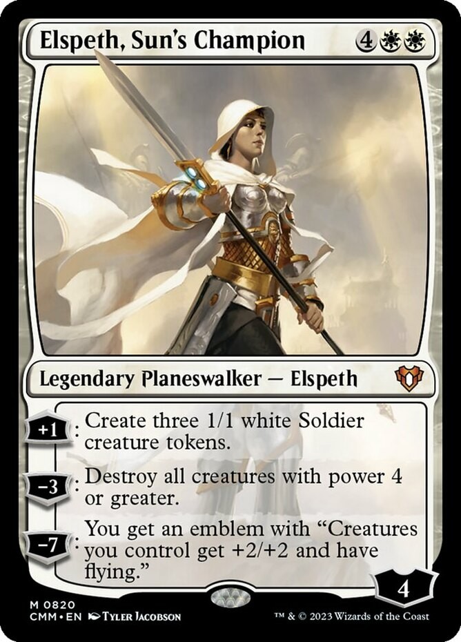Light Play x 1 Elspeth, Sun’s Champion Commander Masters