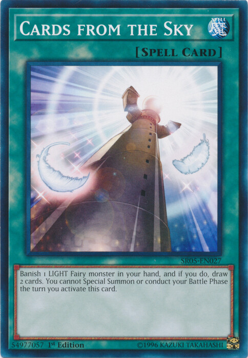 Cards from the Sky – SR05-EN027 – Common – 1st Edition x3 – Near Mint