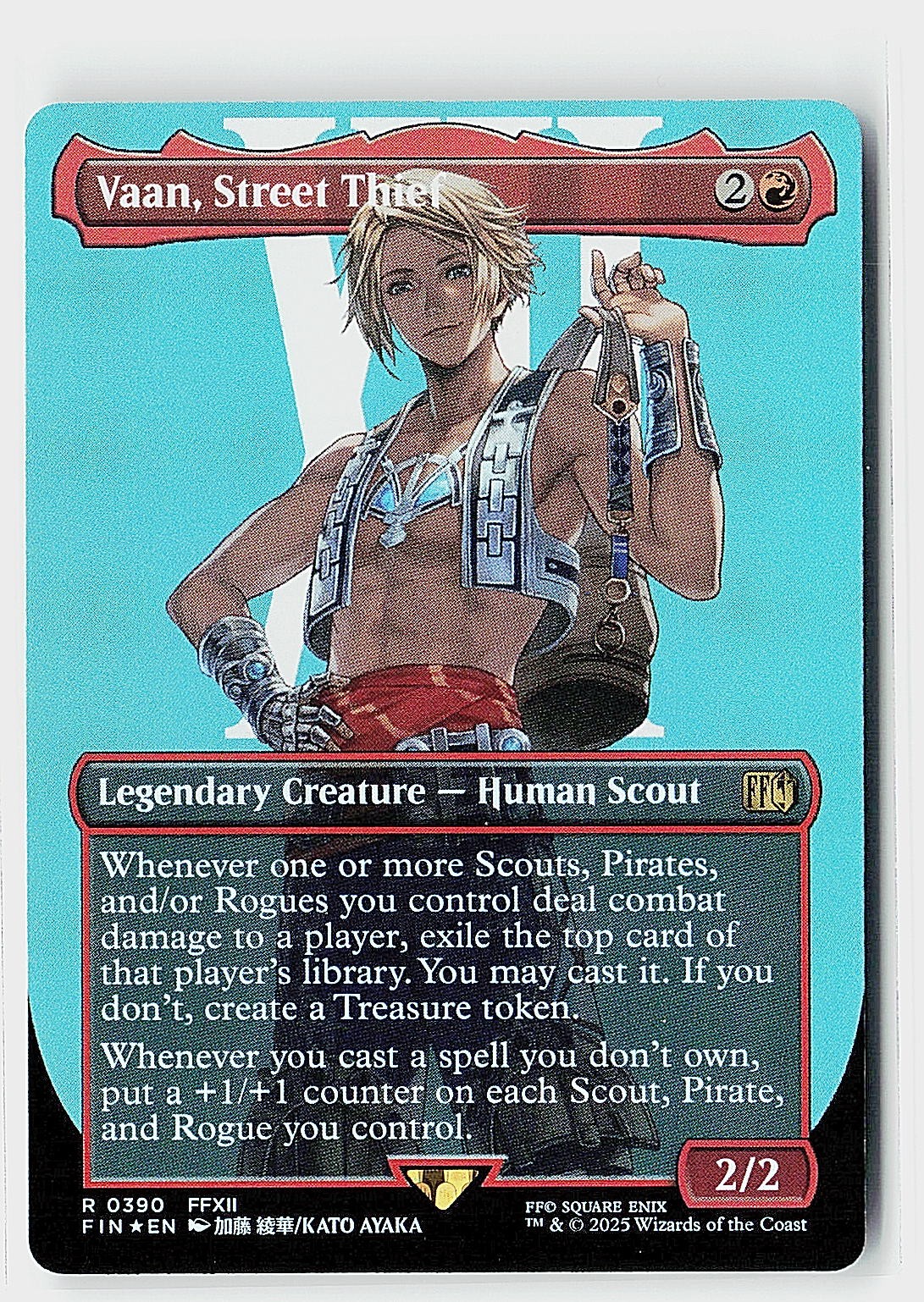Vaan, Street Thief (Borderless) Foil R FINAL FANTASY 390 NM