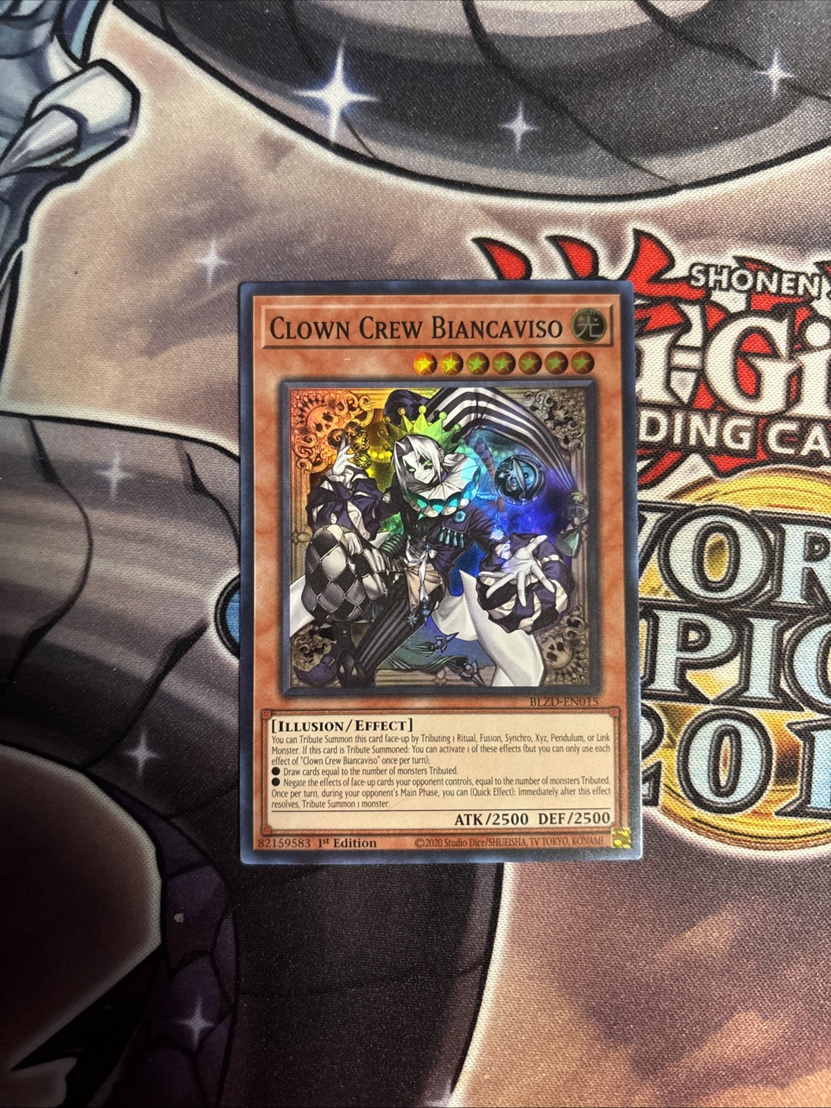 (BLZD) Yugioh Clown Crew Biancaviso BLZD-EN015 Super Rare 1st Edition NM