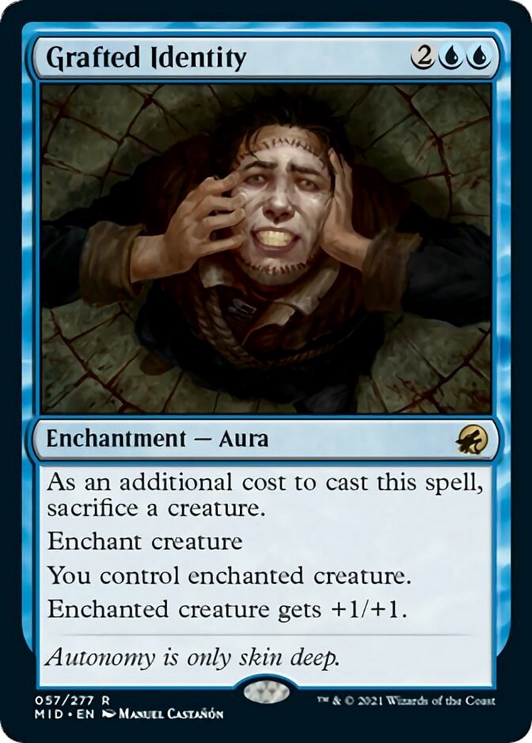 Grafted Identity #57 *Foil* (LP) Innistrad: Midnight Hunt (MID) MTG