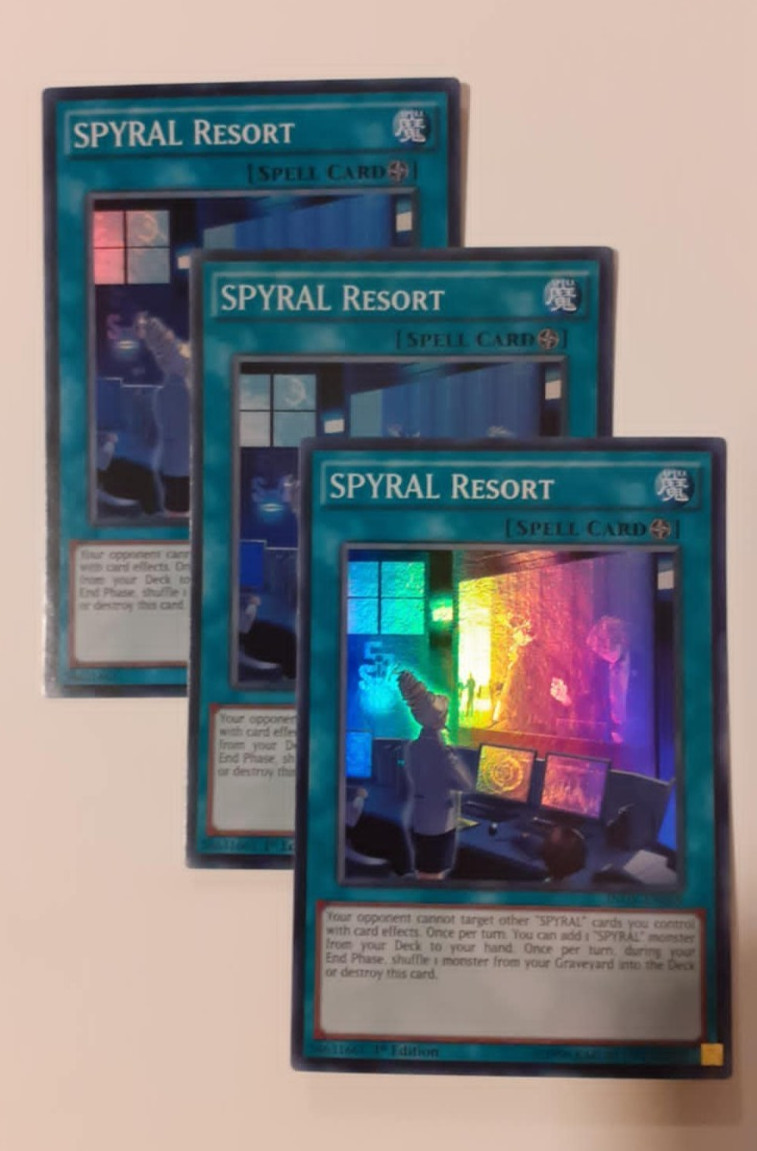 3 x Spyral Resort (PLAYSET) SUPER RARE Mixed Eds VLP INOV-EN089