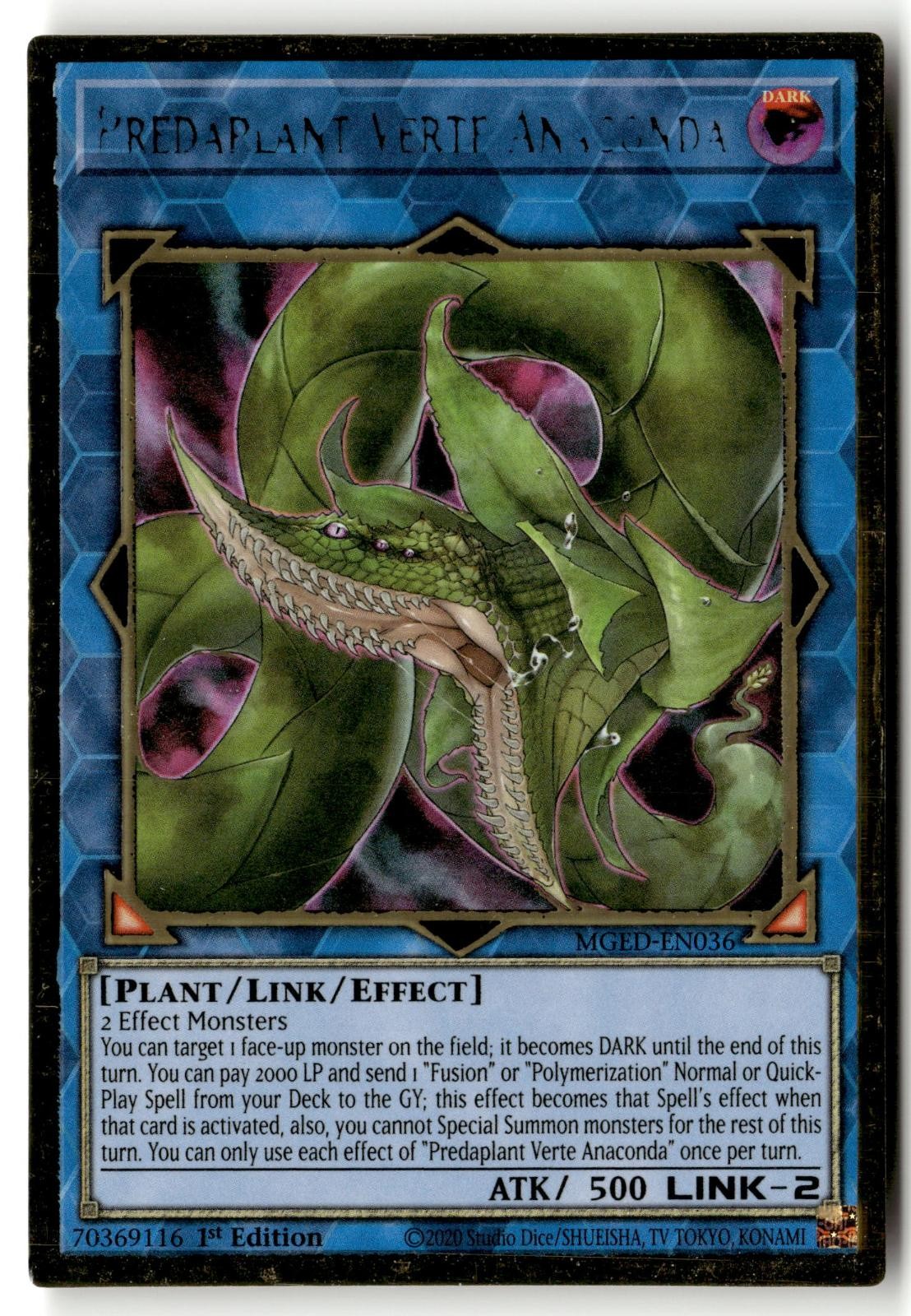 Predaplant Verte Anaconda MGED-EN036 Maximum Gold: El Dorado Yu-Gi-Oh LP