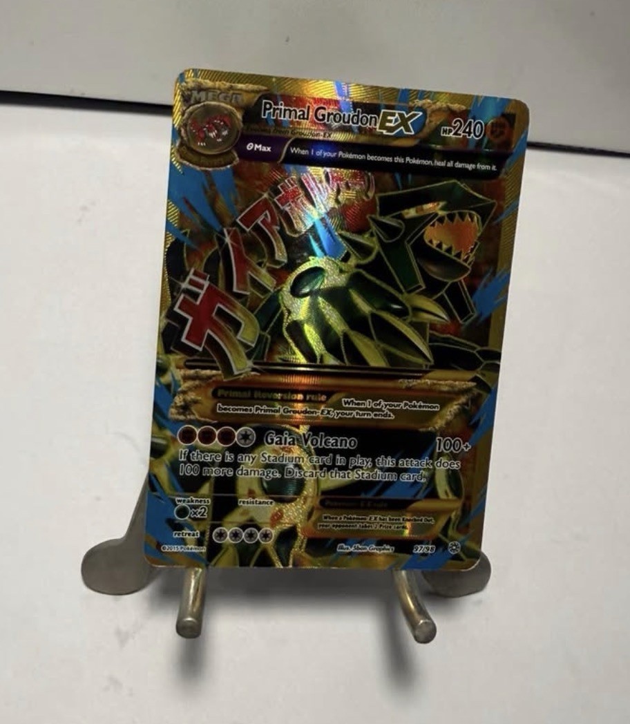 Primal Groudon EX (Shiny Full Art) Pokemon XY-Ancient Origins 97/98