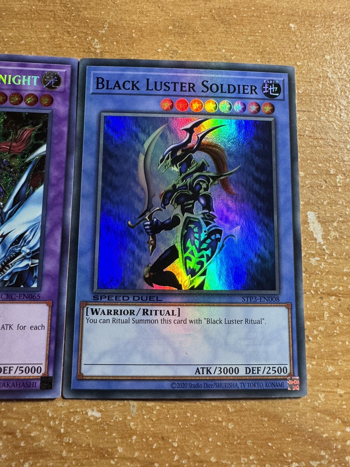 🔥 Yugioh ALL 3: Dragon Master Knight & Blue-Eyes Ultimate & Black Luster HOLO