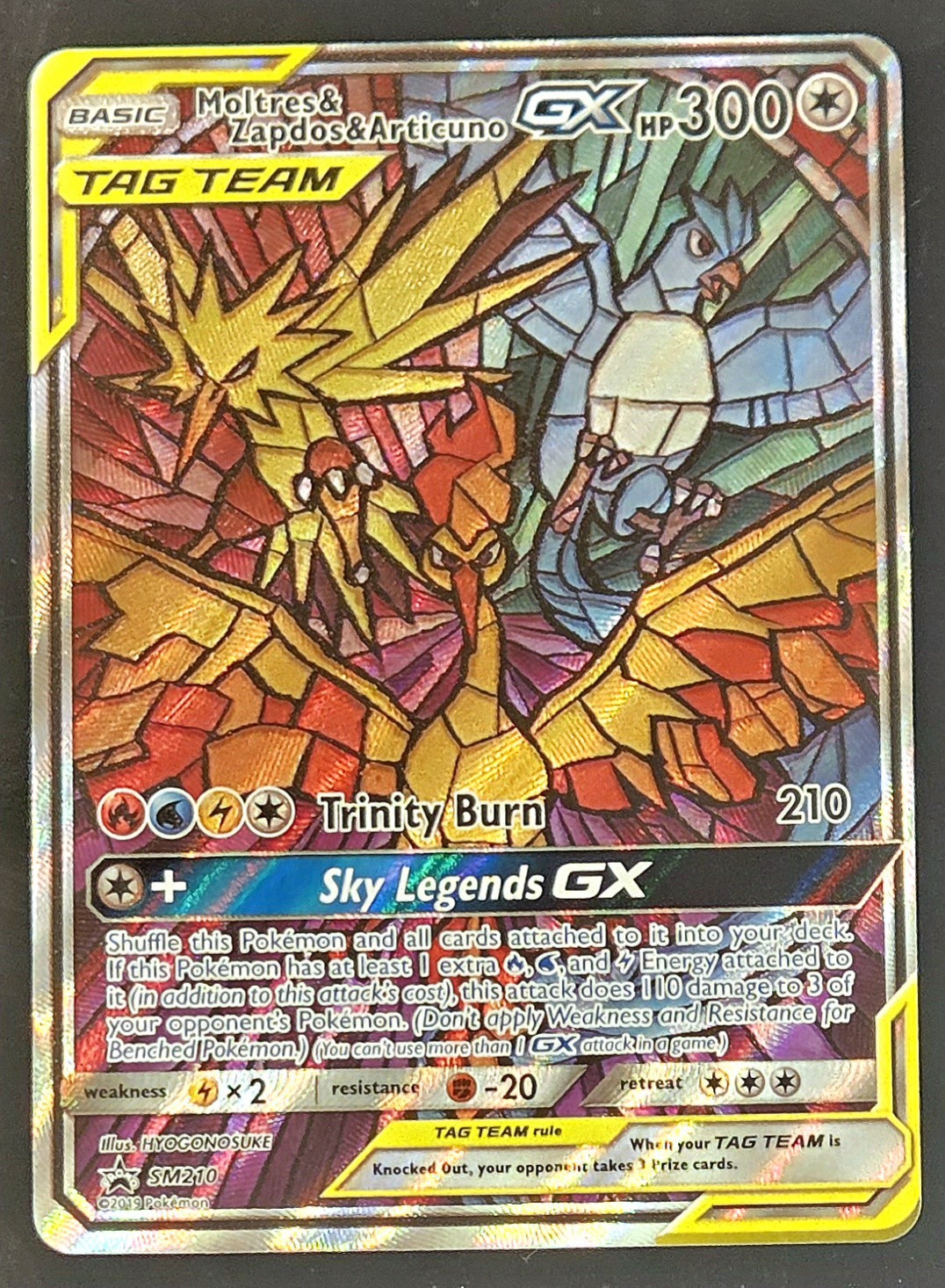 Moltrex Zapdos Articuno GX SM210 Promo Card NM