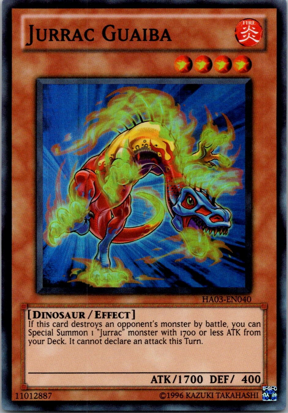 Yugioh Jurrac Guaiba HA03-EN040 Super Rare NM