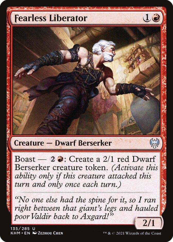 Fearless Liberator Foil (135) Kaldheim x4 4x KHM MTG Playset Magic