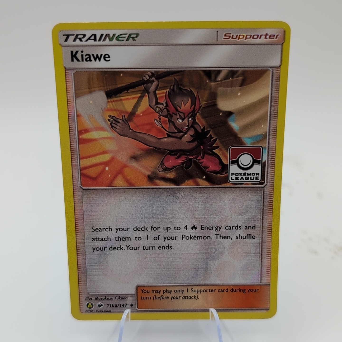Kiawe – (Pokemon League) 116A/147 League & Championship Cards Reverse Holo