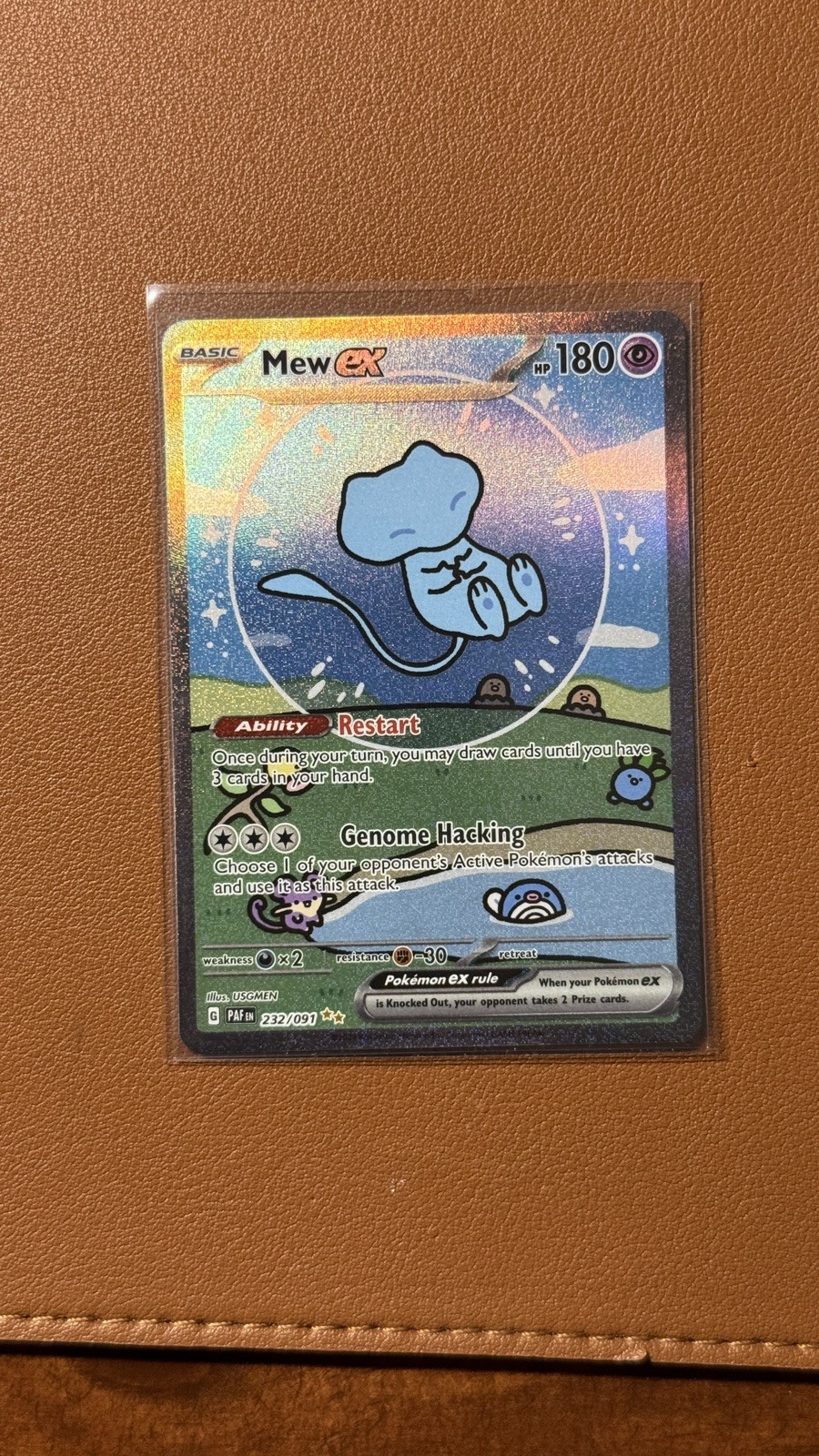 Mew EX SIR 232/091 (Bubble Mew) Paldean Fates Near Mint (NM)