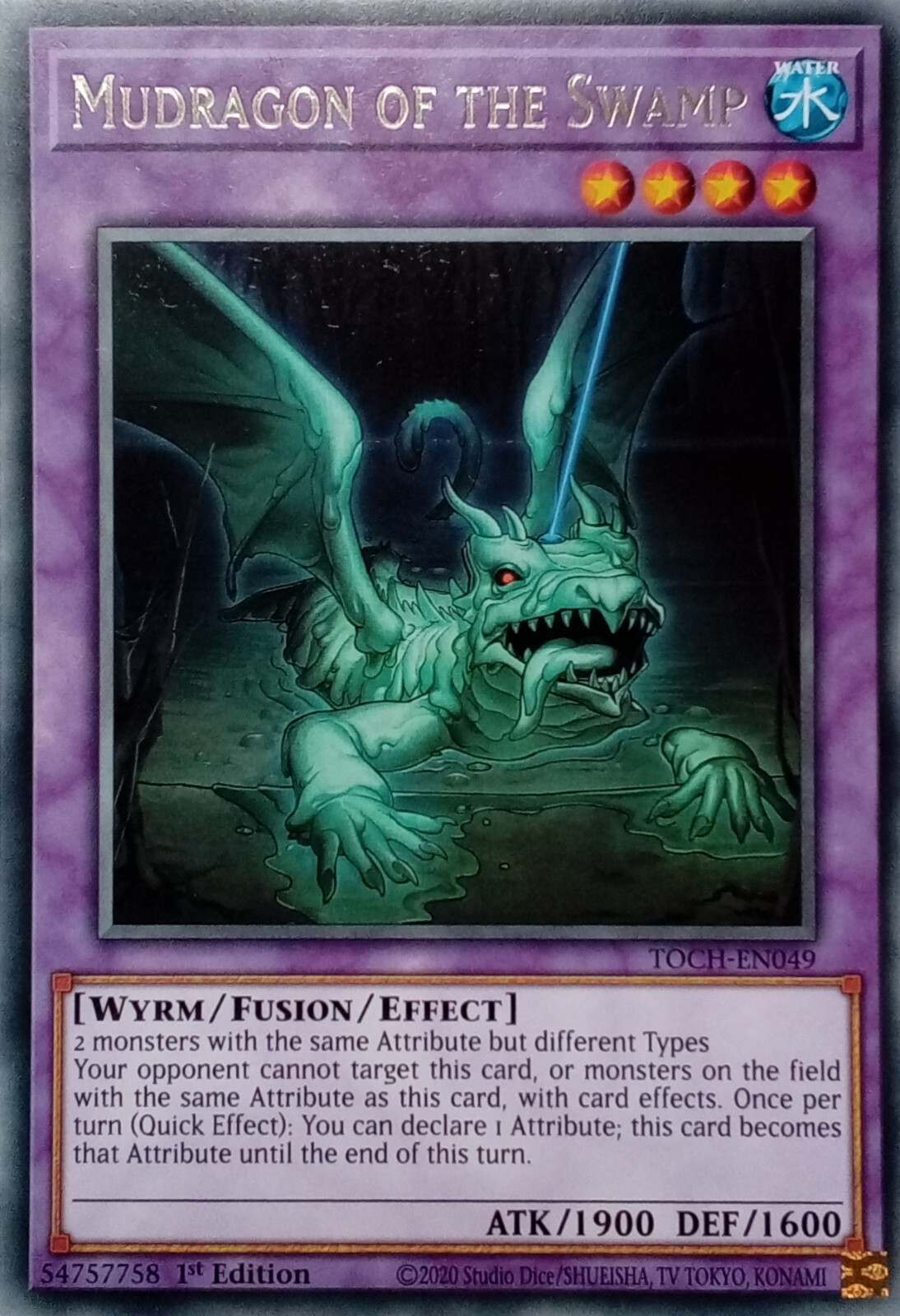 TOCH-EN049 MUDRAGON OF THE SWAMP RARE 1ST EDITION YuGiOh CARD