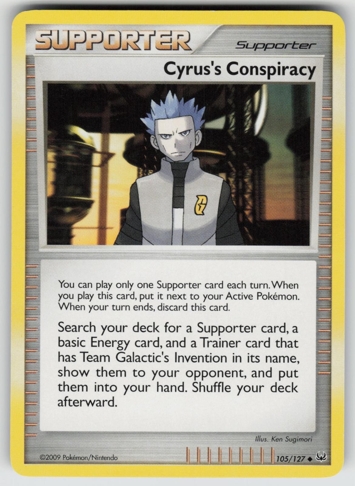Cyrus’s Conspiracy 105/127 Uncommon Platinum Pokemon Near Mint