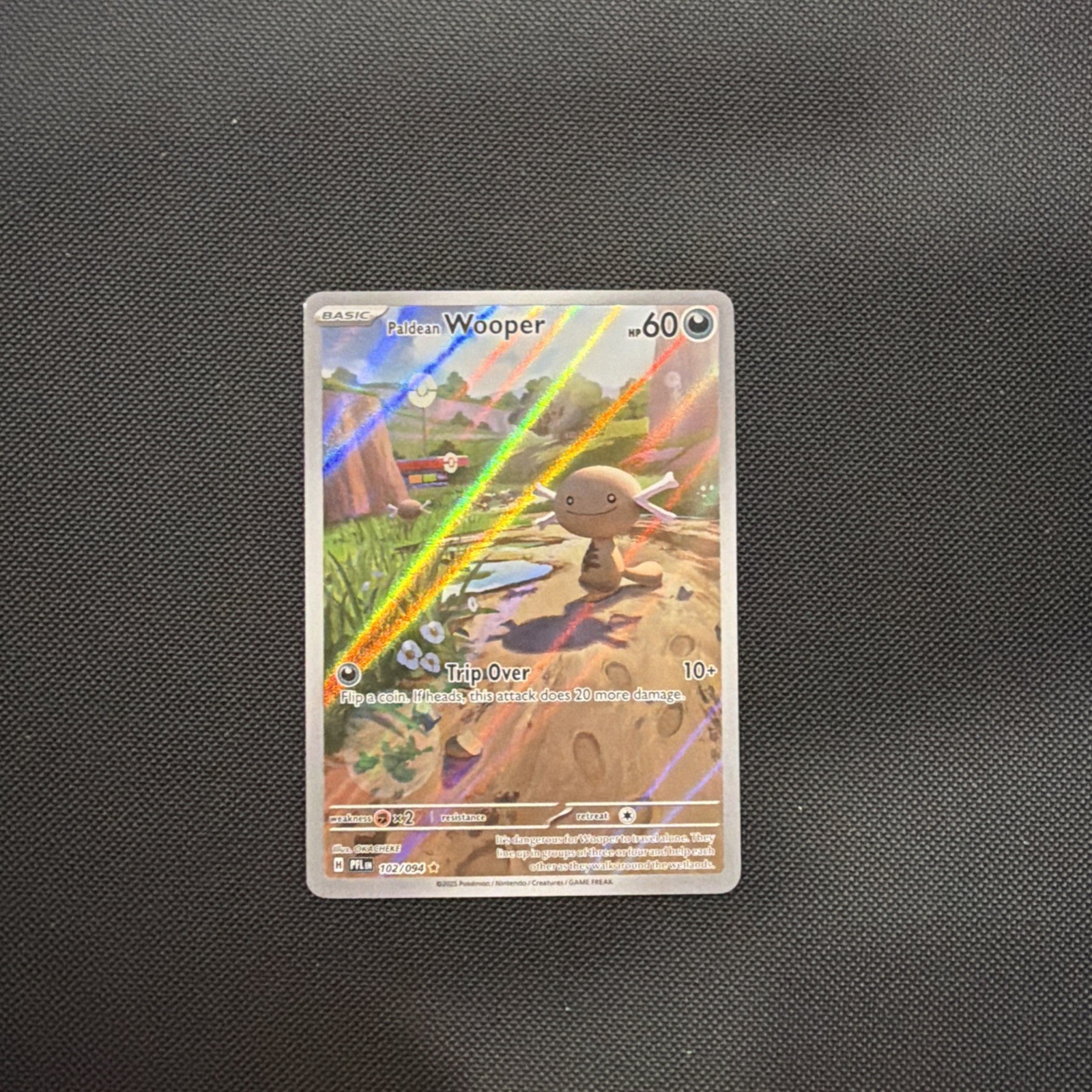 Pokémon TCG Paldean Wooper 102/94 Phantasmal Flames Illustration Rare NM