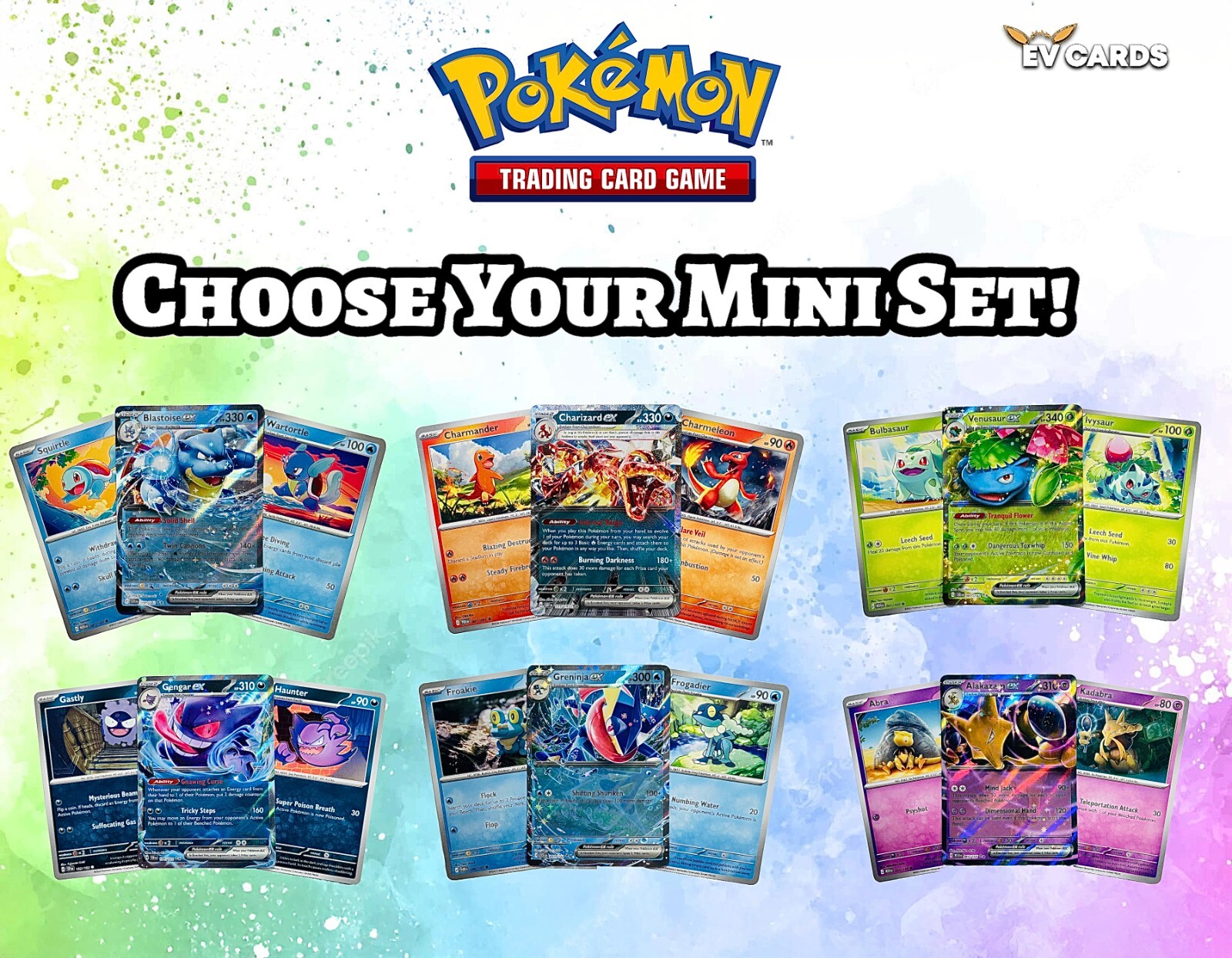 Pokemon TCG – Choose Your Mini Set | Charizard, Eevee, Mew & More! | Near Mint