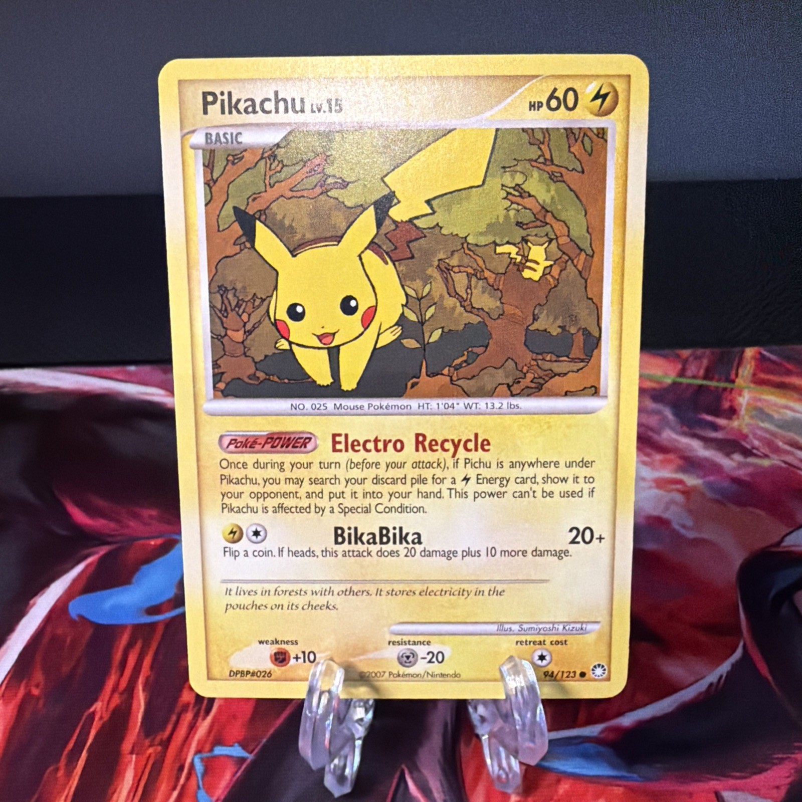 Pikachu 94/123 Mysterious Treasures 60 HP Common Regular LP English Electric