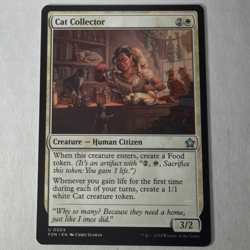 Cat Collector #4 (NM) Foundations FDN Magic The Gathering MTG
