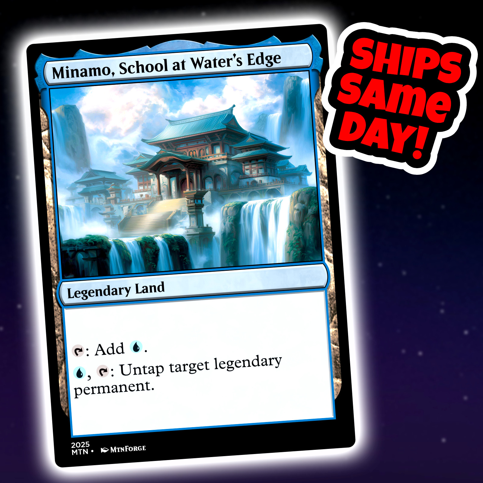 Minamo School At Water’s Edge – Custom Art Magic: The Gathering Playtest Card