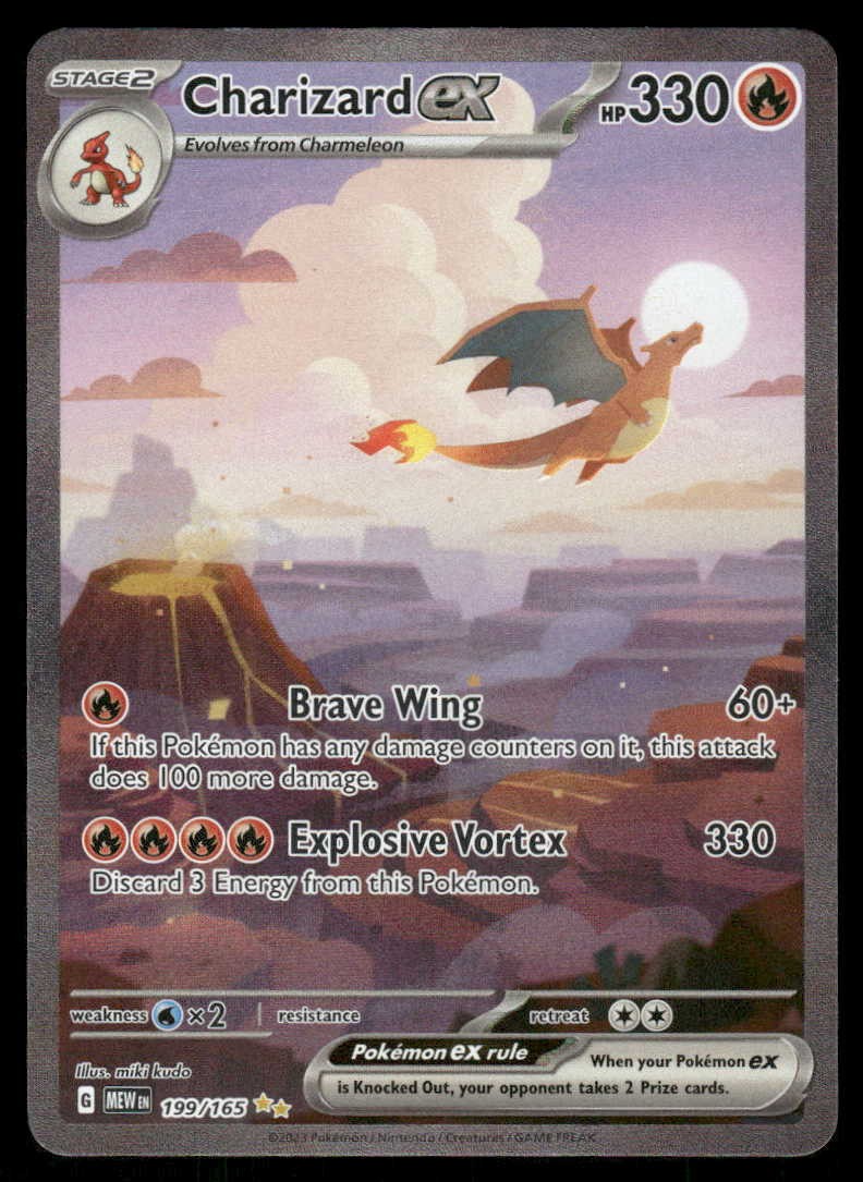 Pokemon Charizard ex 151 199/165 Holo Special Illustration Rare NM/M