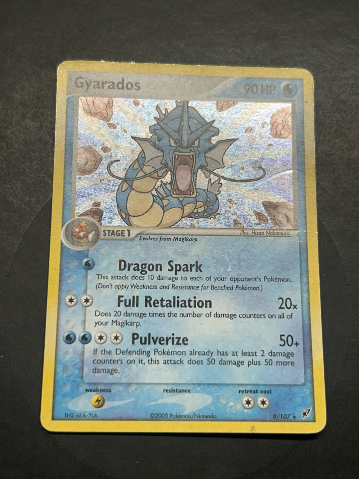 The Pokémon Company Gyarados 8/107 EX Deoxys Holo Rare English Pokemon MP/HP
