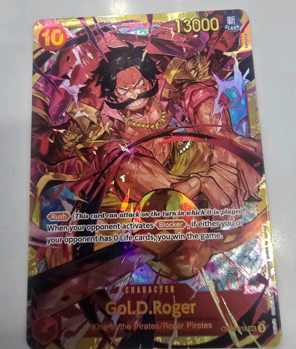 One Piece TCG Gol D. Roger OP09 SEC Secret Rare English NM x1