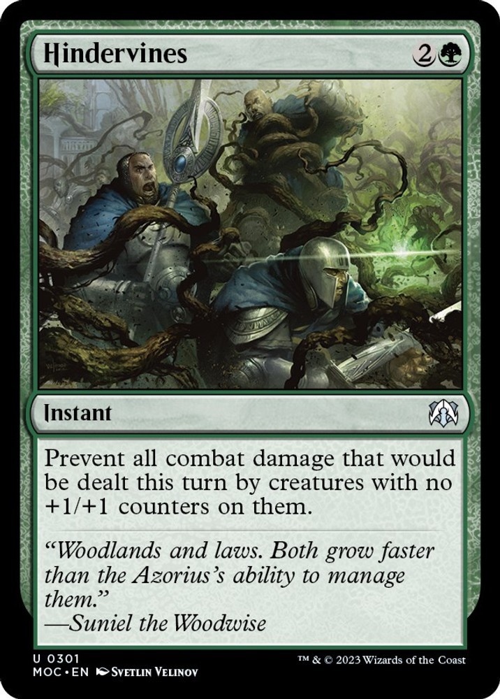 Hindervines Commander: March of the Machine Magic 301 Near Mint Uncommon
