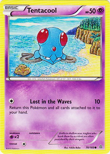 Tentacool – 70/160 – Common – Near Mint