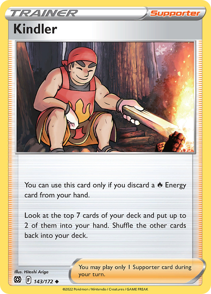 🔥 KINDLER 143/172 UNCOMMON BRILLIANT STARS POKEMON NM/M ARIGA 🔥