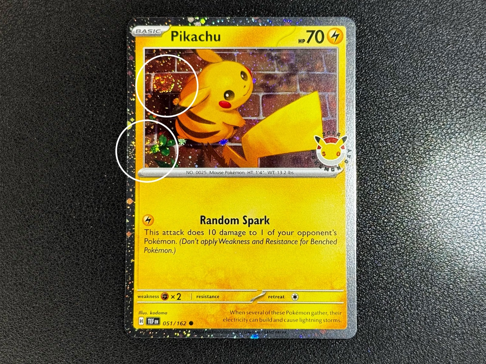 Pikachu 30th Anniversary Stamped Promo 051 Pokemon Day 2026 3 SWIRLS 🌀 Swirl #3