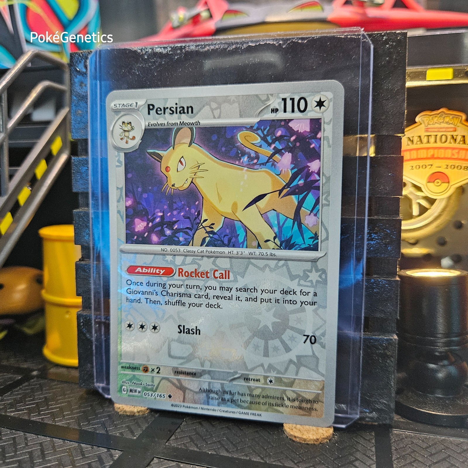 Persian 151 Reverse Holo Pokémon TCG 053/165 Scarlet & Violet Uncommon