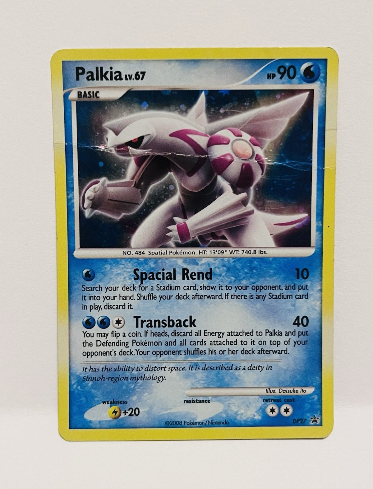 The Pokémon Company Palkia DP27 Diamond and Pearl Holo Promo Eng Basic 90 HP Ito